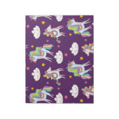 Muster Unicorn Funny Magic Horse Notizblock (Rotiert)