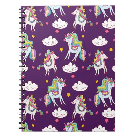 Muster Unicorn Funny Magic Horse Notizblock (Vorderseite)