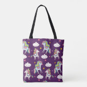 Muster Unicorn Funny Magic Horse Tasche (Rückseite)