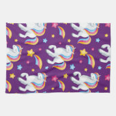 Muster Unicorn Magic Horse Niedlich Geschirrtuch (Horizontal)