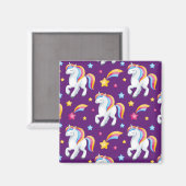 Muster Unicorn Magic Horse Niedlich Magnet (Vorderseite/Rückseite)