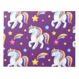 Muster Unicorn Magic Horse Niedlich Notizblock