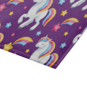 Muster Unicorn Magic Horse Niedlich Schneidebrett (Ecke)
