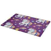 Muster Unicorn Magic Horse Niedlich Schneidebrett (Ecke)