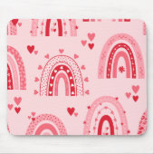 Muster Valentine 2023 Hintergrund mit Herz-Liebe Mousepad (Vorne)