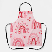 Muster Valentine 2023 Hintergrund mit Herz-Liebe Schürze (Vorderseite)