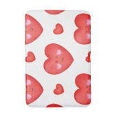 Muster Valentine Hintergrund mit Herz-Liebe Badematte (Vorderseite Vertikal)