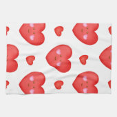 Muster Valentine Hintergrund mit Herz-Liebe Geschirrtuch (Horizontal)
