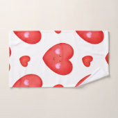 Muster Valentine Hintergrund mit Herz-Liebe Handtuch (Handtuch)