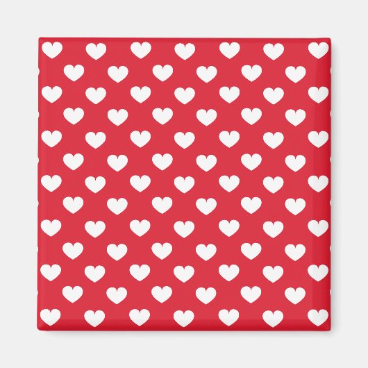 Muster Valentine Hintergrund mit Herz-Liebe Magnet (Vorne)