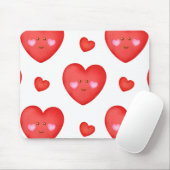 Muster Valentine Hintergrund mit Herz-Liebe Mousepad (Mit Mouse)