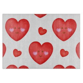 Muster Valentine Hintergrund mit Herz-Liebe Schneidebrett