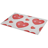 Muster Valentine Hintergrund mit Herz-Liebe Schneidebrett (Ecke)