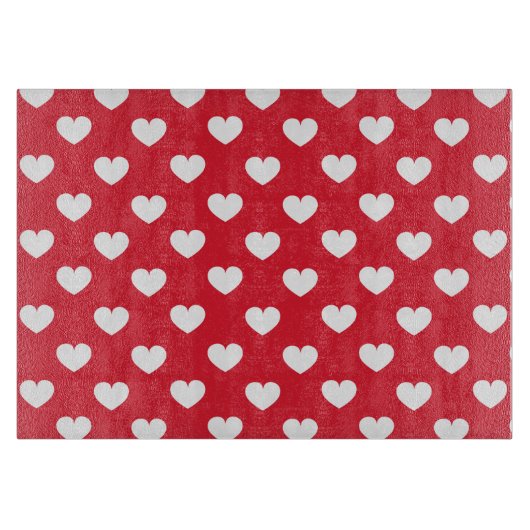 Muster Valentine Hintergrund mit Herz-Liebe Schneidebrett (Vorderseite)