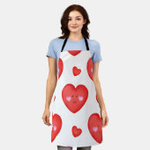 Muster Valentine Hintergrund mit Herz-Liebe Schürze (Getragen)