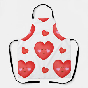 Muster Valentine Hintergrund mit Herz-Liebe Schürze