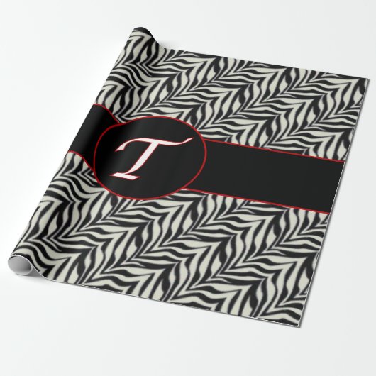 Muster-Verpackungs-Papier des Monogramm-T Geschenkpapier (Ungerollt)