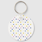 Muster verschiedener Orchideen Schlüsselanhänger (Rückseite)