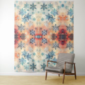 Muster Vintager Schneeflocken - Tapestyle Wandteppich (Beispiel)