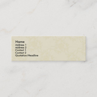 Muster-Visitenkarte Mini Visitenkarte