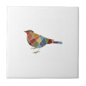 Muster-Vogel Fliese (Vorderseite)