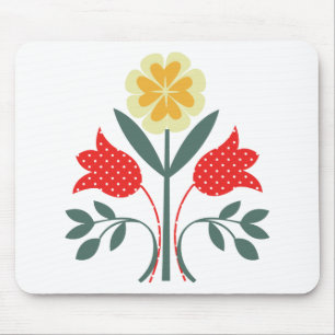 MUSTER-Volkskunstdruck der angemessenen Insel Mousepad