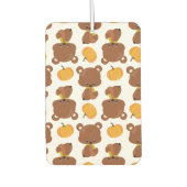 Muster von Bären, Niedlichen Bären, Fall, Kürbiski Autolufterfrischer (Vorderseite)