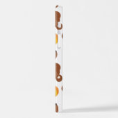 Muster von Bären, Niedlichen Bären, Fall, Kürbiski iPhone Hülle (Linke Seite)