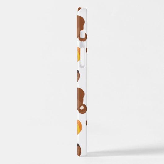 Muster von Bären, Niedlichen Bären, Fall, Kürbiski iPhone Hülle (Linke Seite)