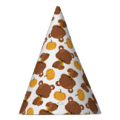 Muster von Bären, Niedlichen Bären, Fall, Kürbiski Partyhütchen (Rechts)