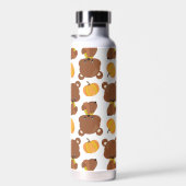 Muster von Bären, Niedlichen Bären, Fall, Kürbiski Trinkflasche (Rechts)