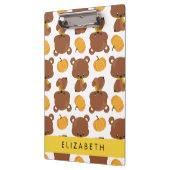 Muster von Bären, Niedlichen Bären, Kürbis, Ihr Na Klemmbrett (Links)