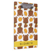 Muster von Bären, Niedlichen Bären, Kürbis, Ihr Na Klemmbrett (Rechts)