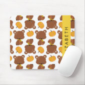 Muster von Bären, Niedlichen Bären, Kürbis, Ihr Na Mousepad (Mit Mouse)