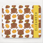 Muster von Bären, Niedlichen Bären, Kürbis, Ihr Na Mousepad (Vorne)