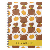 Muster von Bären, Niedlichen Bären, Kürbis, Ihr Na Notizblock (Vorderseite)