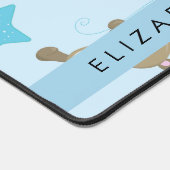 Muster von Bären, Teddybären, Sternen, Ihr Name Schreibtischunterlage (Ecke)