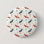 Muster von Beeren, Rotzbeeren, Blaubeere, Obst Button (Vorderseite)
