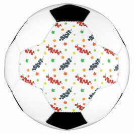 Muster von Beeren, Rotzbeeren, Blaubeere, Obst Fußball