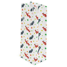 Muster von Beeren, Rotzbeeren, Blaubeere, Obst Geschenktüte Für Weinflaschen