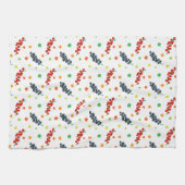 Muster von Beeren, Rotzbeeren, Blaubeere, Obst Geschirrtuch (Horizontal)