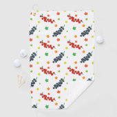 Muster von Beeren, Rotzbeeren, Blaubeere, Obst Golfhandtuch (Insitu)