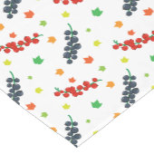 Muster von Beeren, Rotzbeeren, Blaubeere, Obst Kurzer Tischläufer (Ecke)