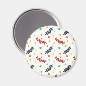 Muster von Beeren, Rotzbeeren, Blaubeere, Obst Magnet (Vorderseite/Rückseite)