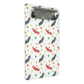 Muster von Beeren, Rotzbeeren, Blaubeere, Obst Mini Klemmbrett (Schrägansicht)