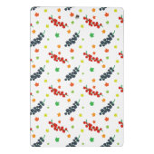 Muster von Beeren, Rotzbeeren, Blaubeere, Obst Mini Klemmbrett (Rückseite)