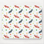 Muster von Beeren, Rotzbeeren, Blaubeere, Obst Mousepad (Vorne)