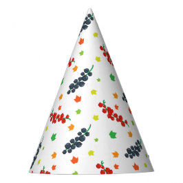 Muster von Beeren, Rotzbeeren, Blaubeere, Obst Partyhütchen