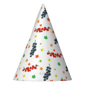 Muster von Beeren, Rotzbeeren, Blaubeere, Obst Partyhütchen (Links)