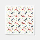 Muster von Beeren, Rotzbeeren, Blaubeere, Obst Serviette (Vorderseite)